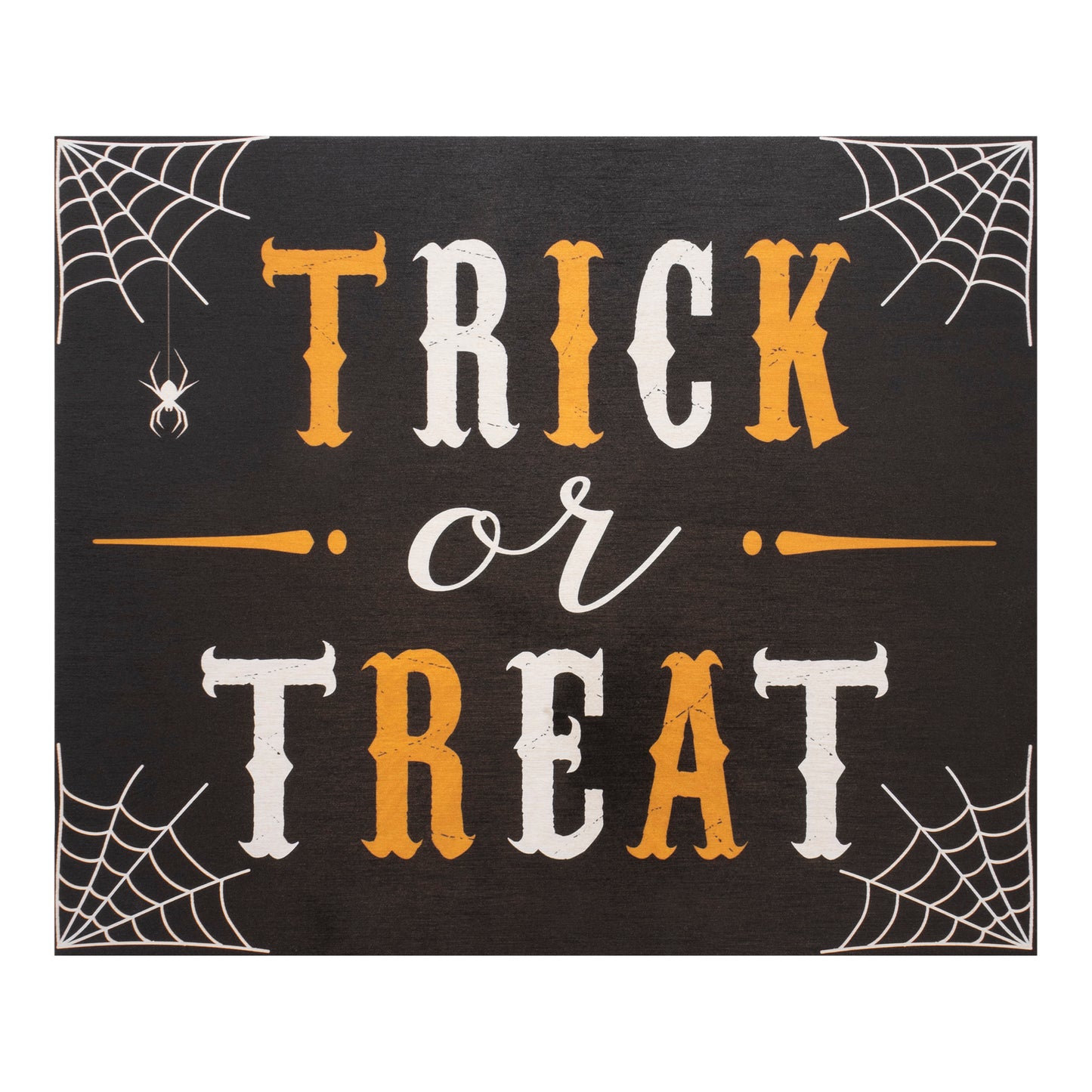 JennyGems Halloween Decor, Trick or Treat Sign, Halloween Decorations, Halloween Door Sign for Front Door, 10x12 Inch Wood Sign Halloween Wall Decor, Fall Decor, Halloween Party Decorations