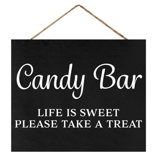 Candy Buffet Sign, Wedding and Event Decor, Black