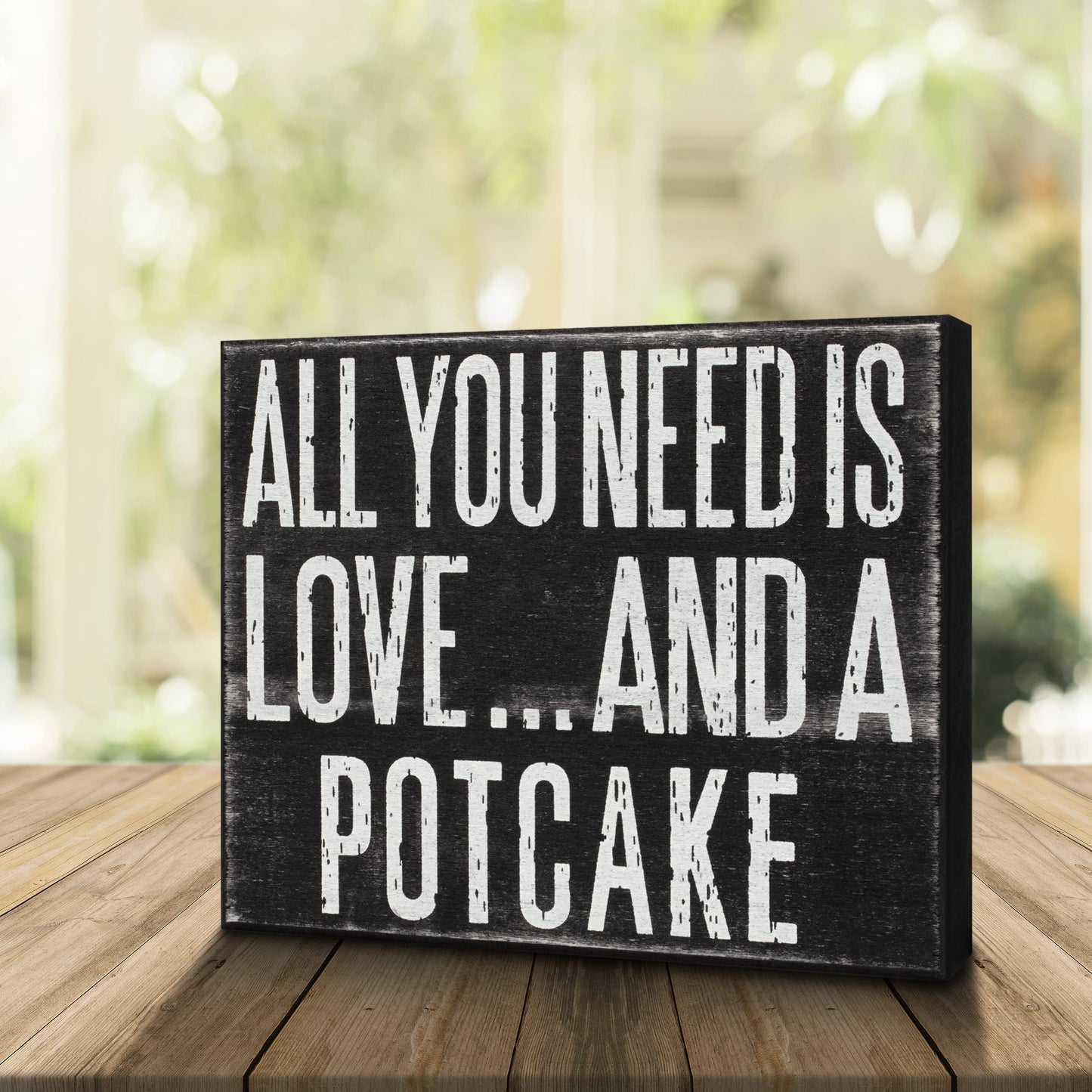 All You Need Is Love and a Potcake Dog Sign