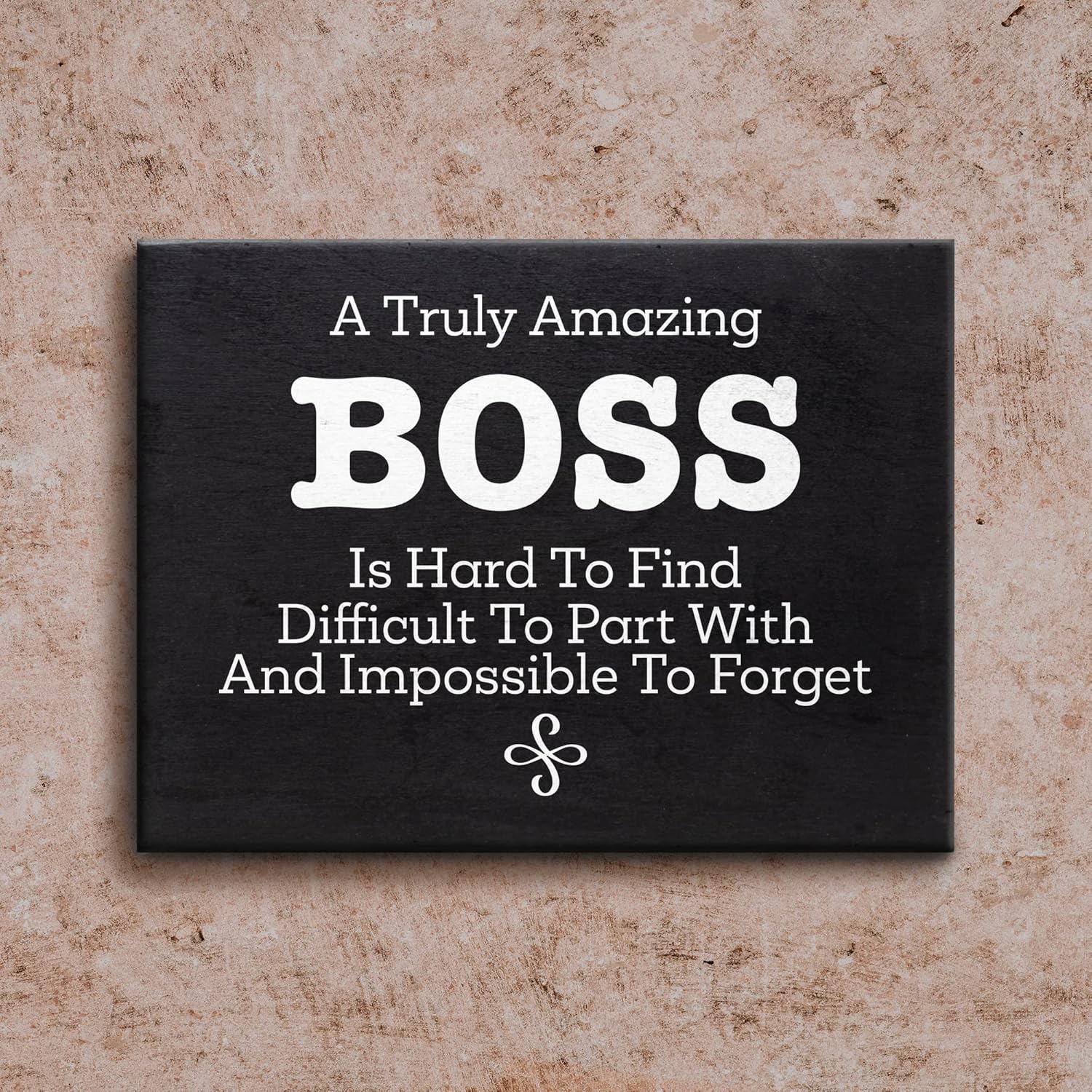 JennyGems Boss & Mentor Appreciation Gifts - 8x6 Inch Wood Sign for Bosses Day & Retirement
