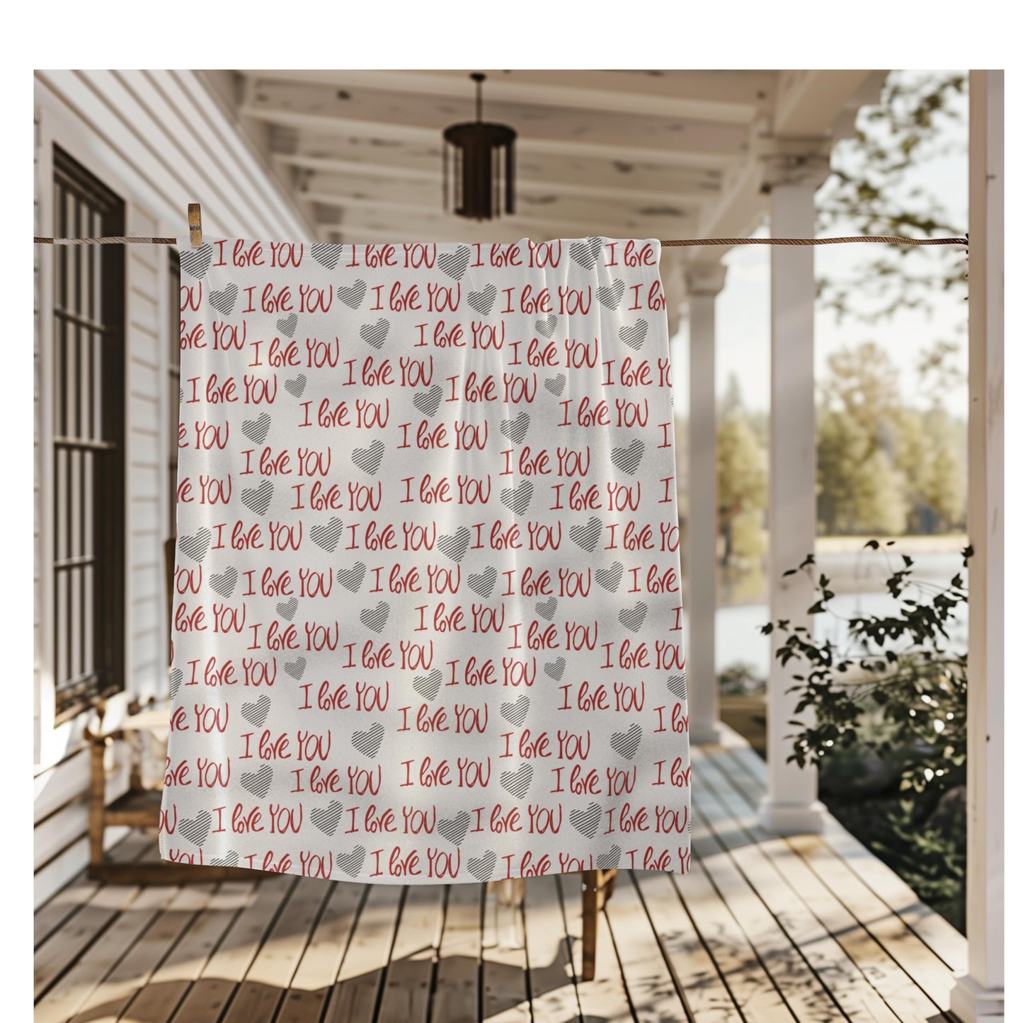 I Love You Blanket - Sherpa Fleece Super Comfy Love Blanket, Valentine's Day Gift, Soft Throw Blanket, Gift for Couples