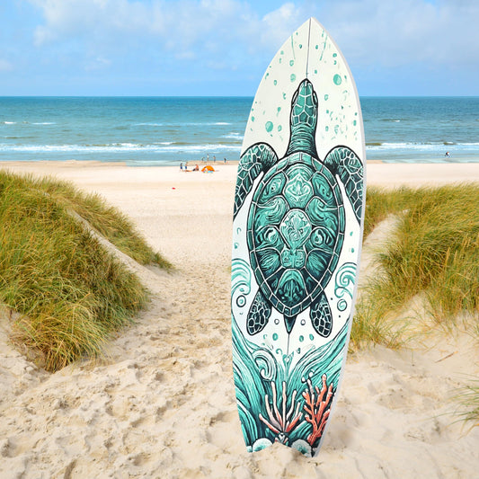 Five Foot Turtle PVC Surfboard Wall Art