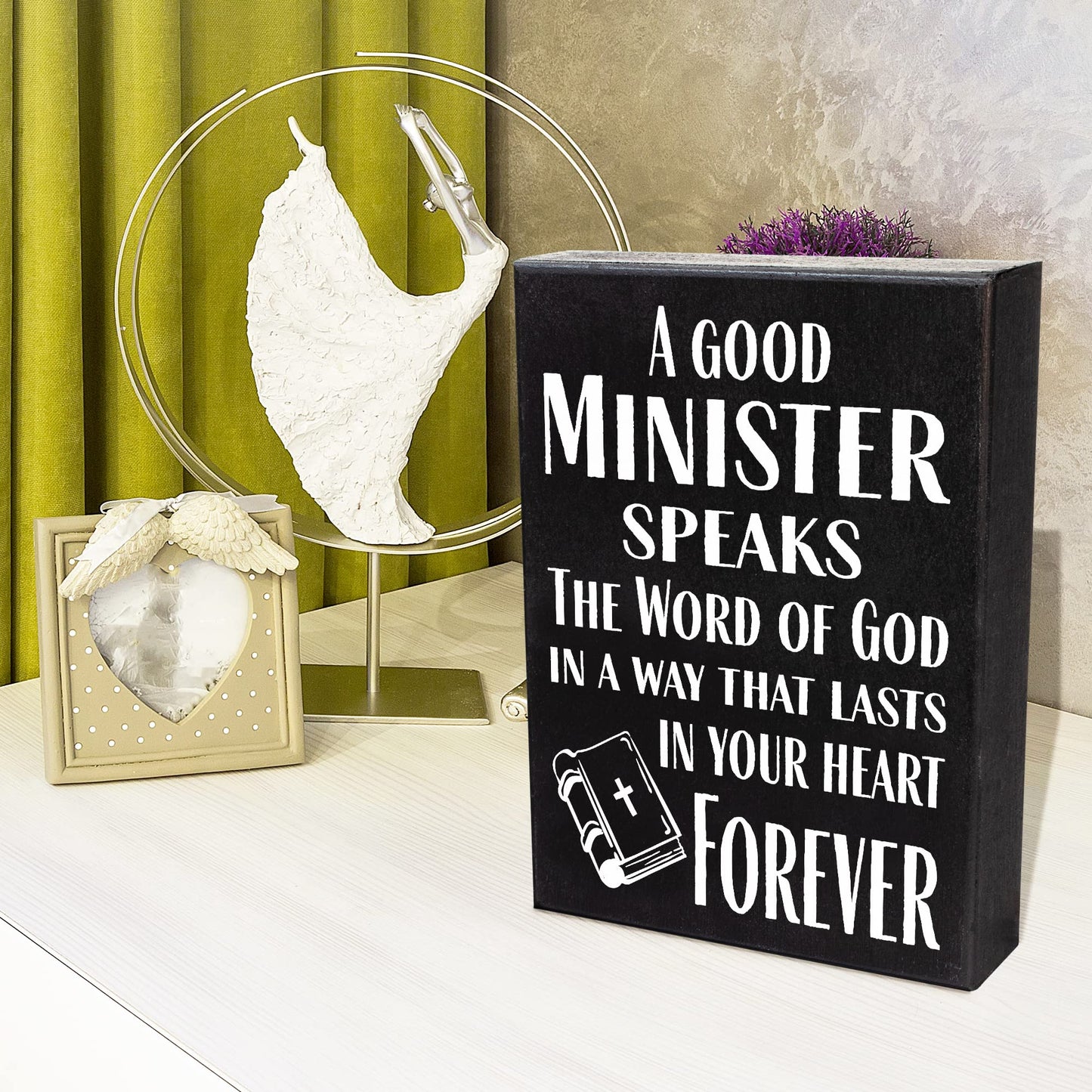 JennyGems Pastor Appreciation Gifts, Preacher Appreciation Gifts, Minister Appreciation Gifts, Pastor Gifts for Men Women, Preacher Gifts for Men Women, Gift for Ministers, Minister Gift Ideas, Wood Sign