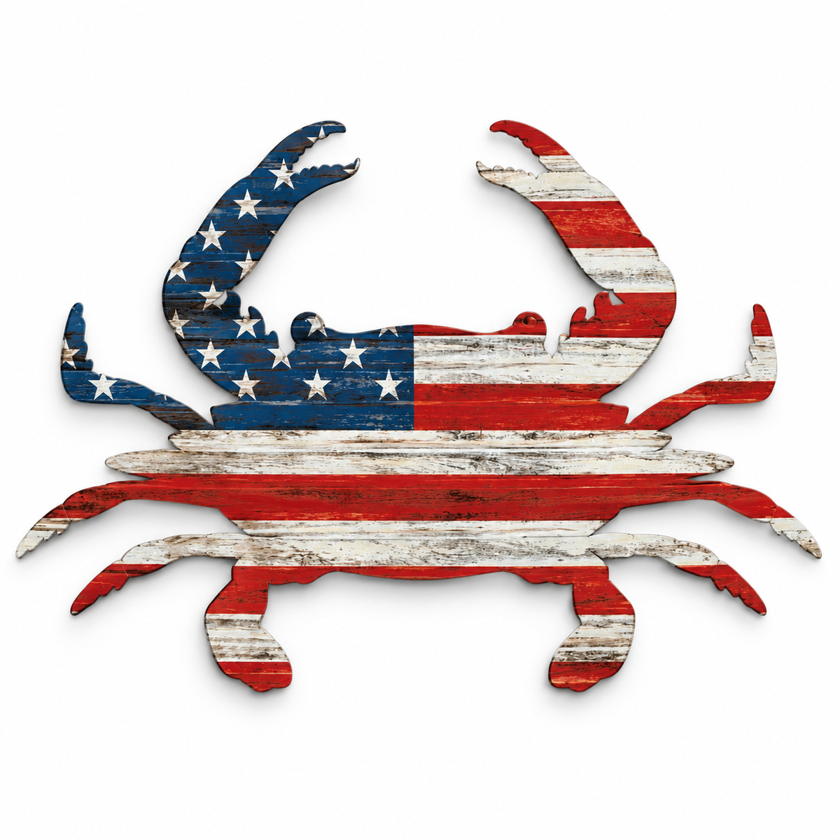 American Flag Crab Collection - Patriotic Nautical Coastal Decor