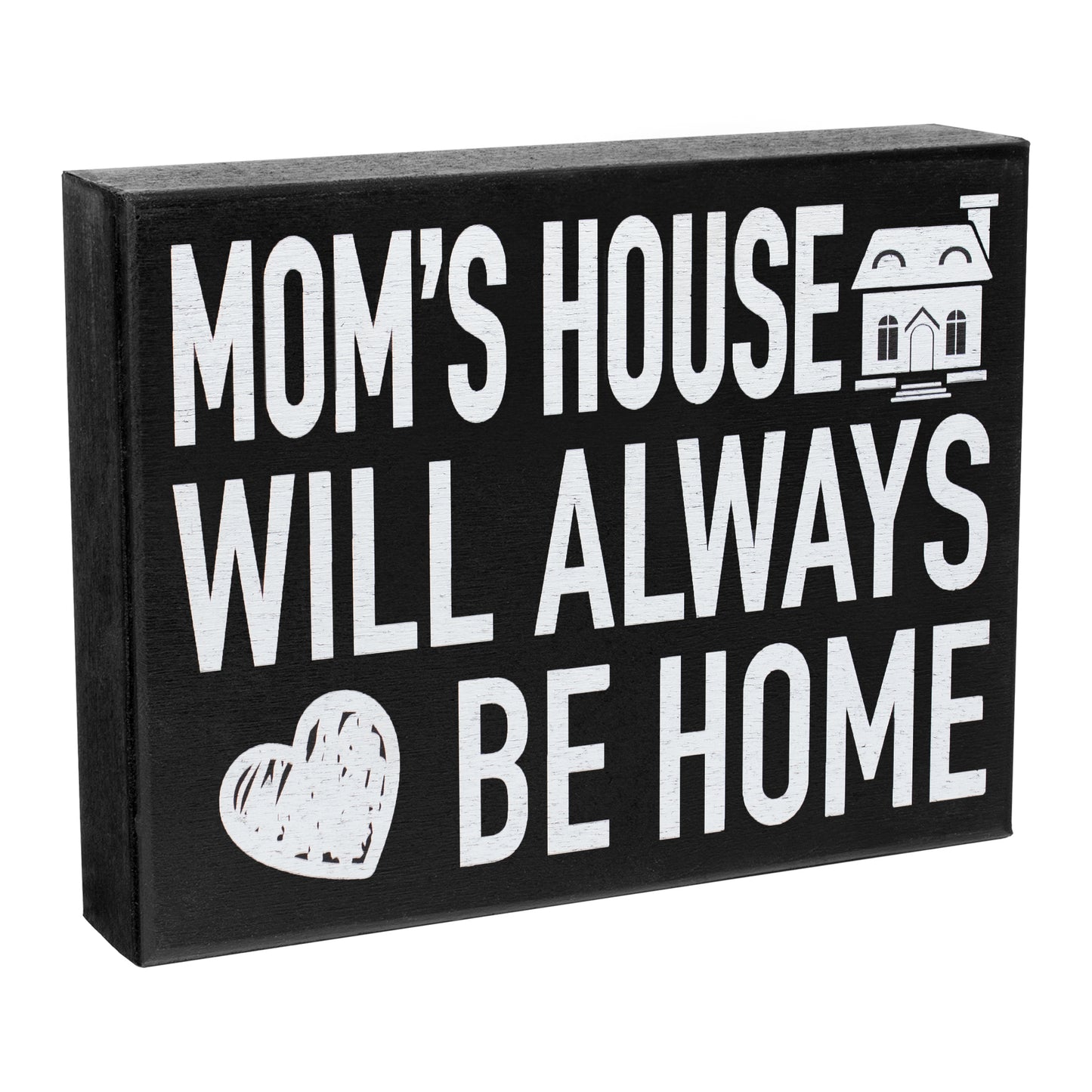 JennyGems Mom's House Will Always Be Home Sign, Mom Decor, Birthday Gifts for Mom, Mom Gifts, Sentimental Gifts for Mom, American Made