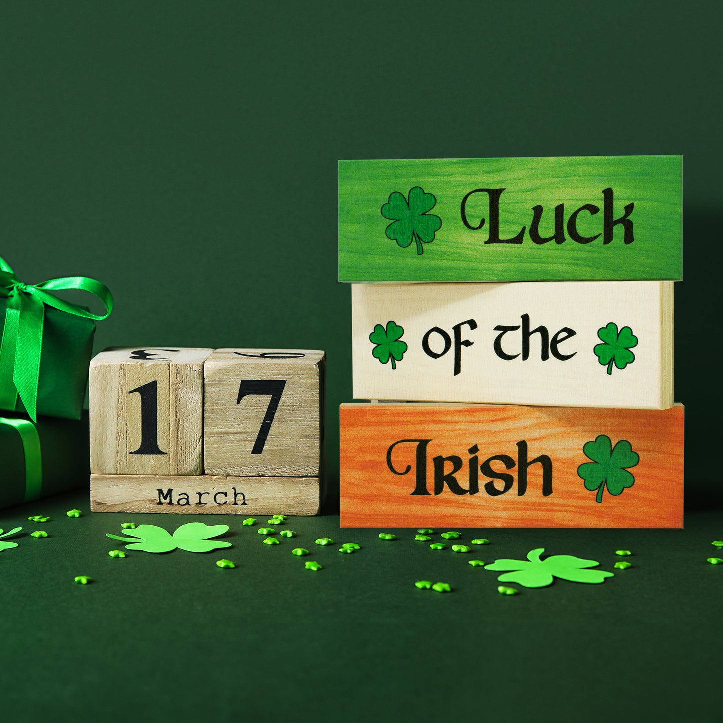 St Patricks Day Decorations Gift, Luck of the Irish Decor Set