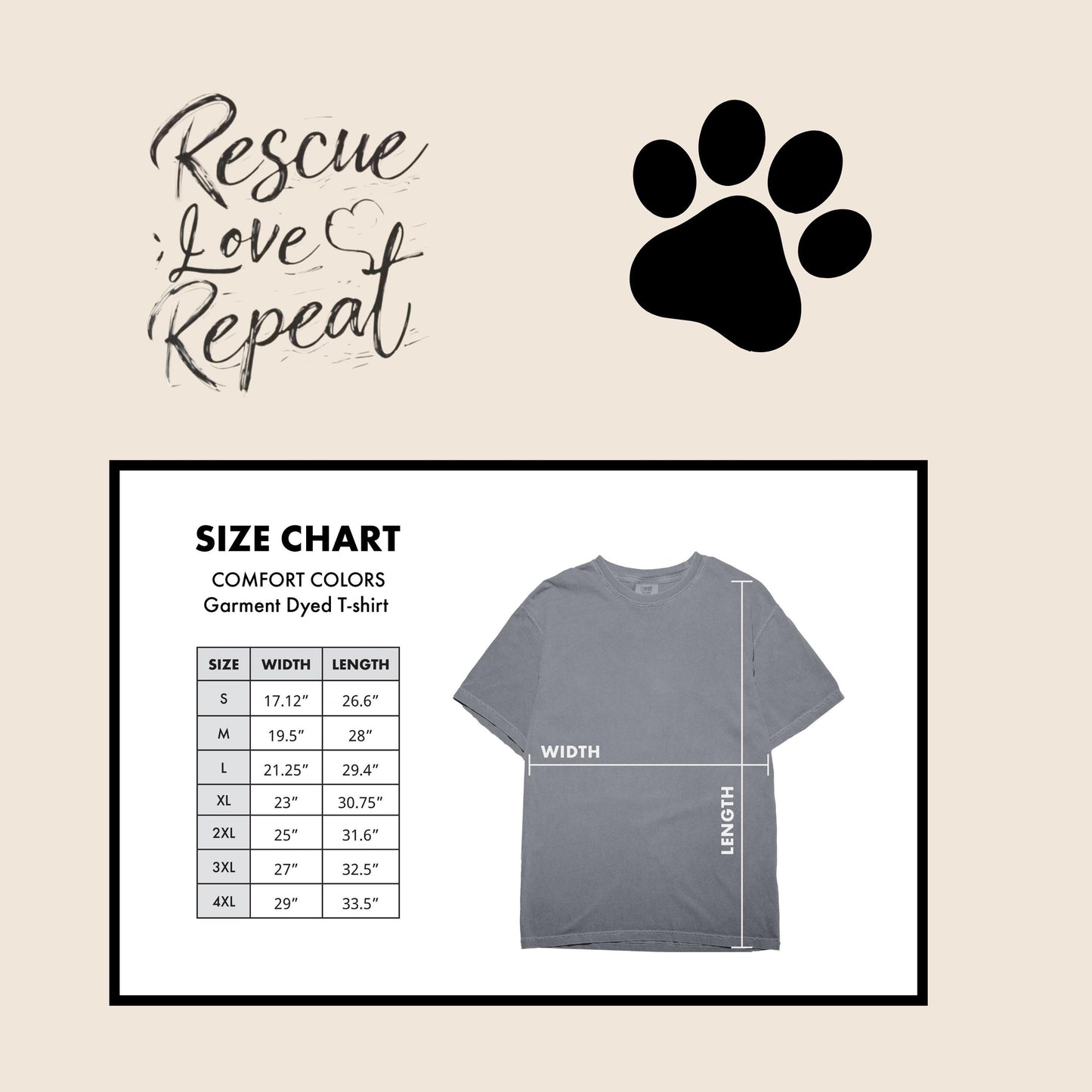 Rescue Dog Tshirt, Support Rescue Dogs Gift, Rescue Love Repeat, Unisex
