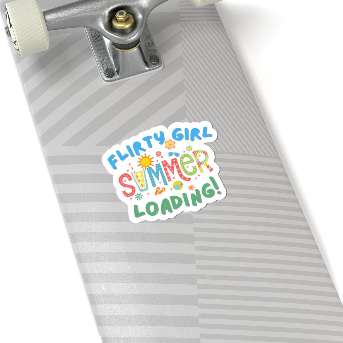 Flirty Summer Loading Vinyl Laptop and Water Bottle Stickers
