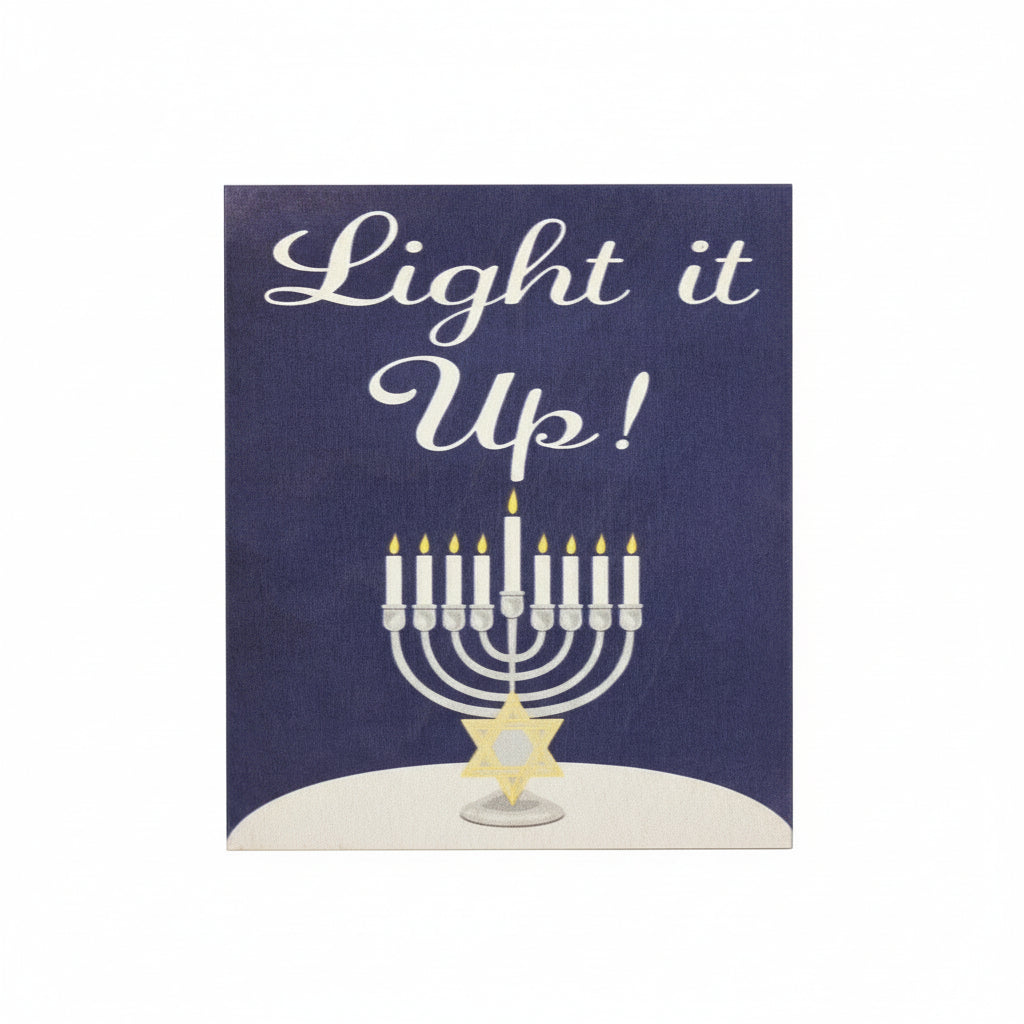 Light it Up Wood Sign, Hanukkah Decorations, Hanukkah Party Decorations, Chanukah Decorations Hanukkah Menorah, Hanukkah Gifts