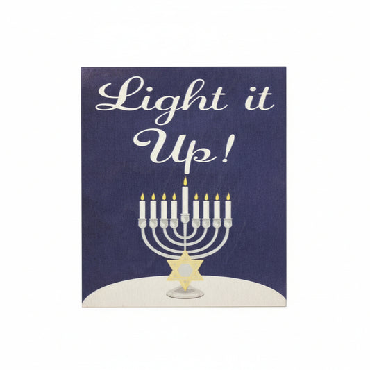 Light it Up Wood Sign, Hanukkah Decorations, Hanukkah Party Decorations, Chanukah Decorations Hanukkah Menorah, Hanukkah Gifts
