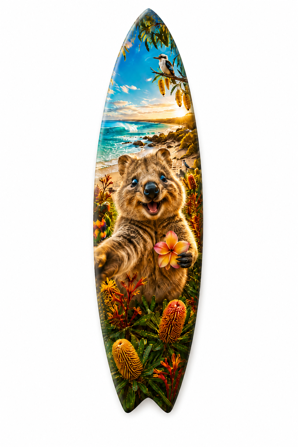 Quokka Surfboard, Decorative Indoor Outdoor