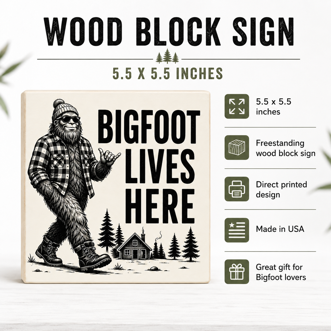 Bigfoot Lives Here Sign