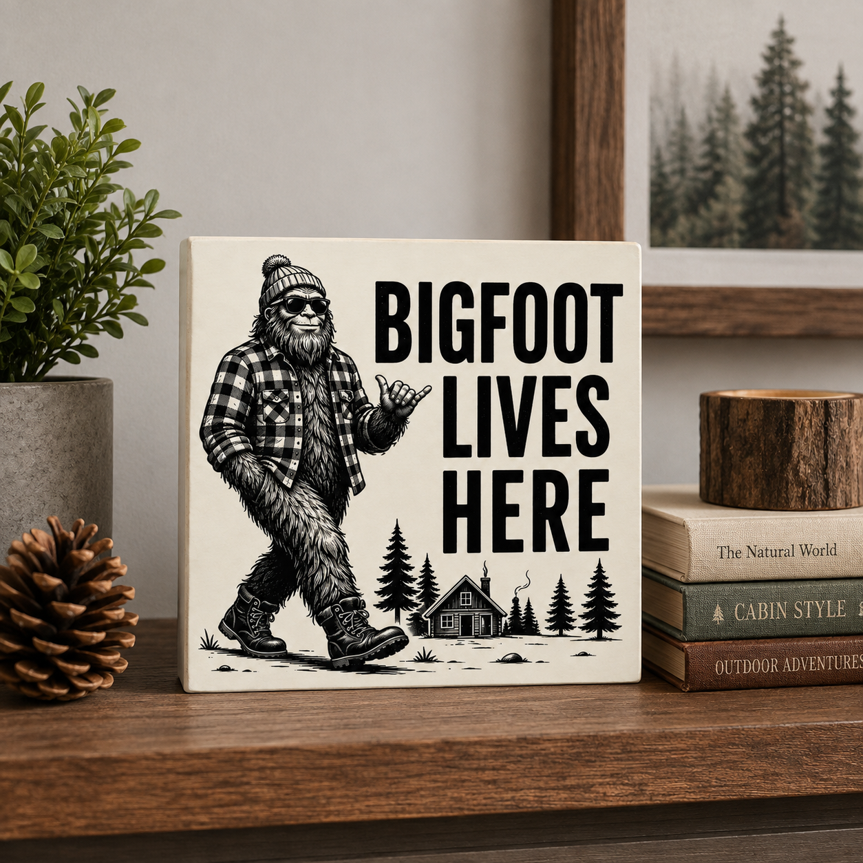 Bigfoot Lives Here Sign