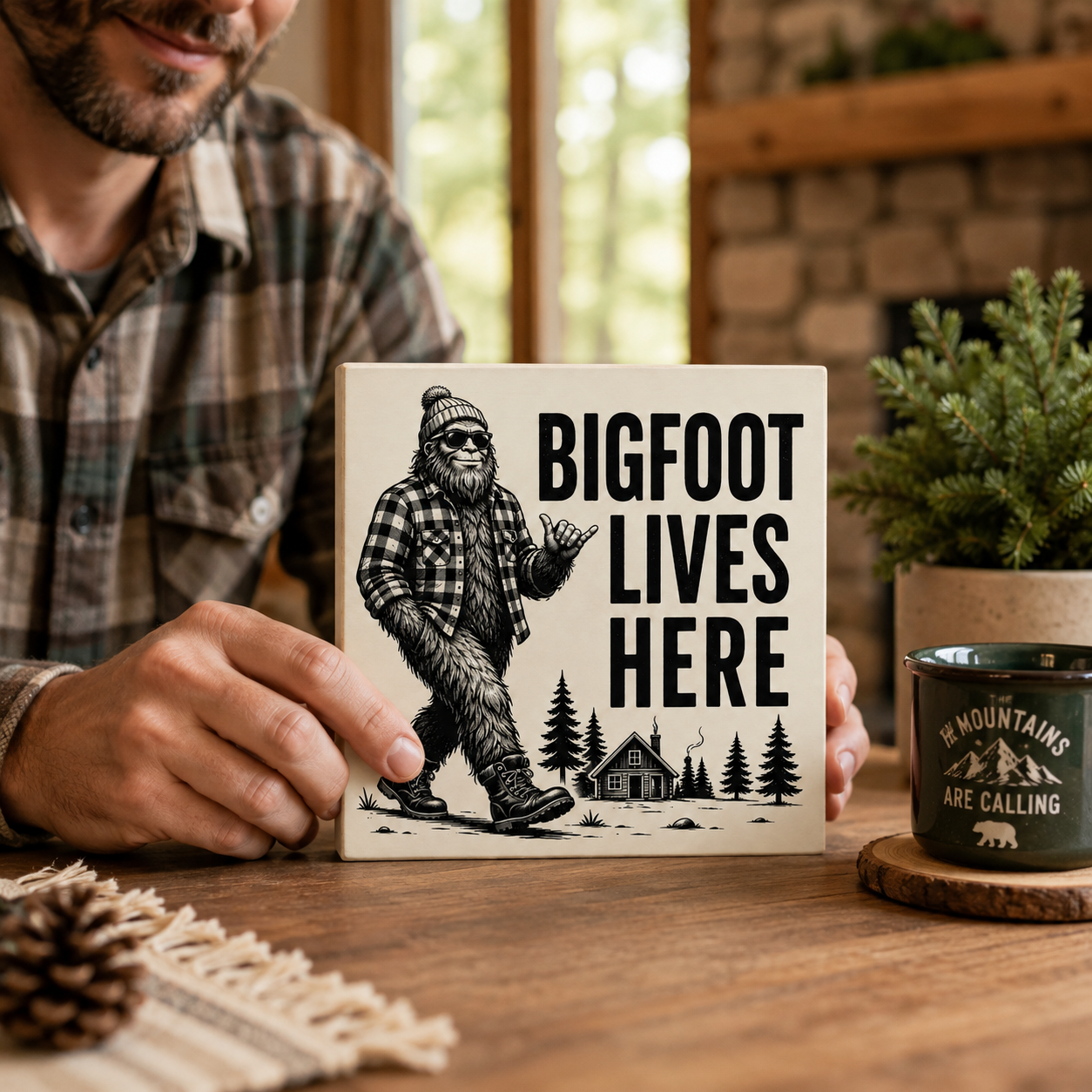 Bigfoot Lives Here Sign