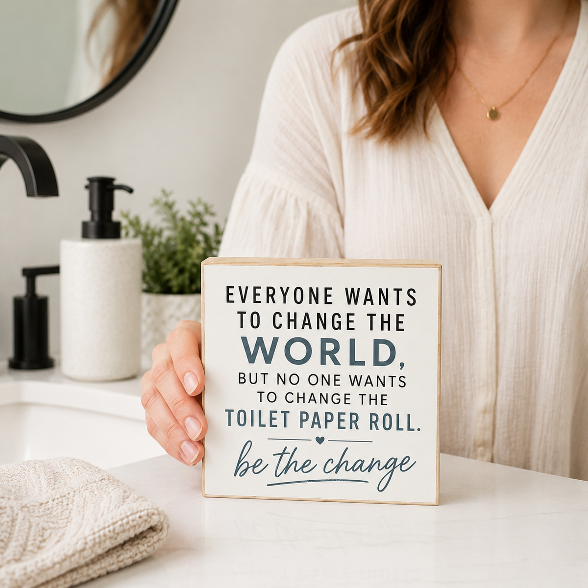 Everyone Wants To Change the World But No One Wants To Change the Toilet Paper