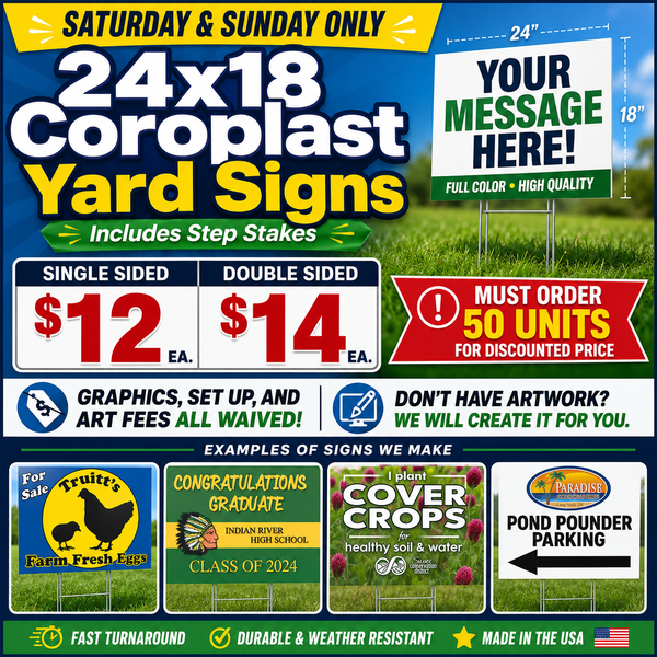 Yard Sign Sale Link - 50 Signs