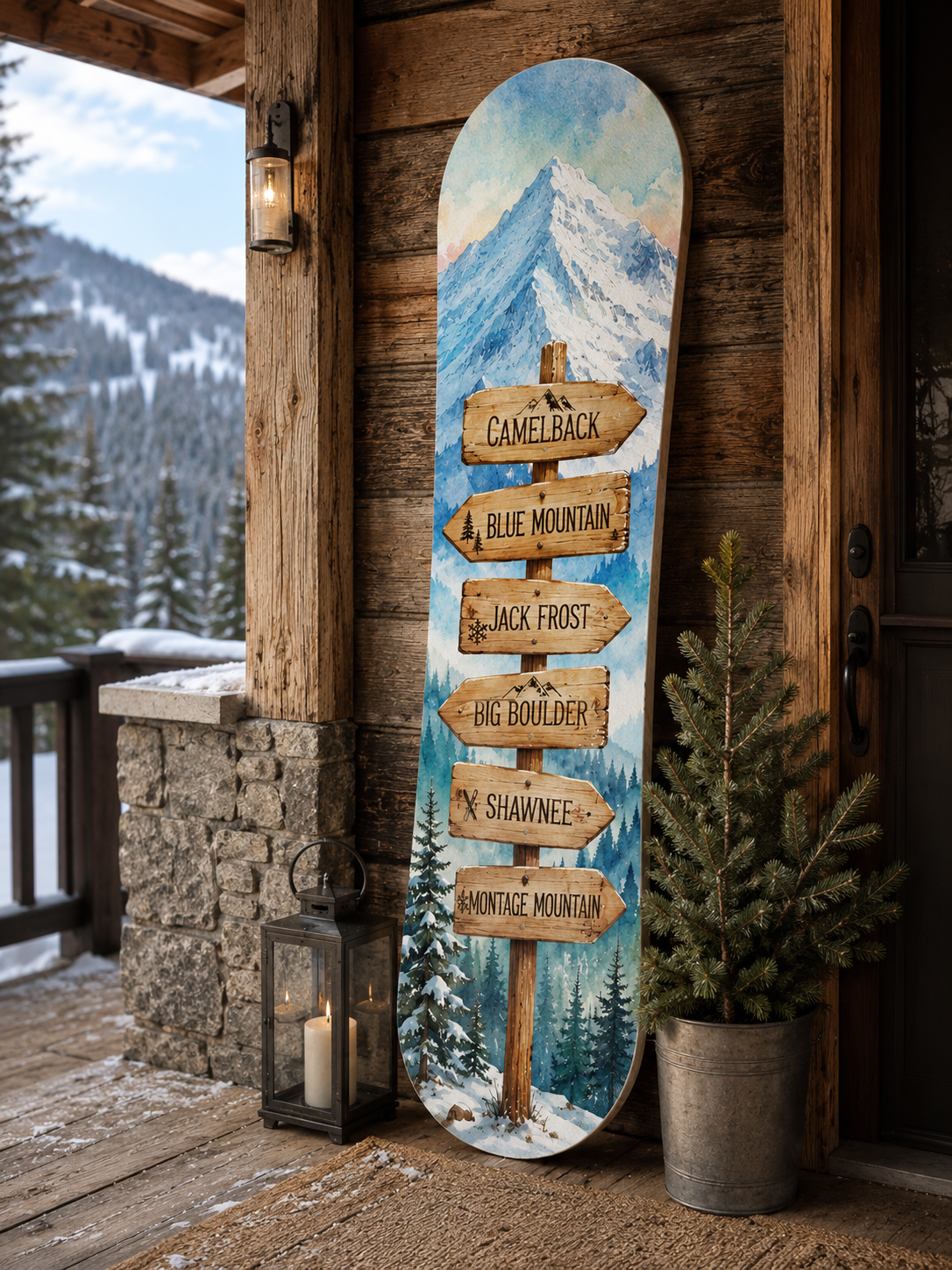 Camelback, Blue Mountain, Jack Frost Snowboard Wall Art