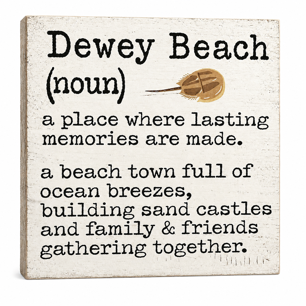 Dewey Beach Delaware Wooden Sign, Memories