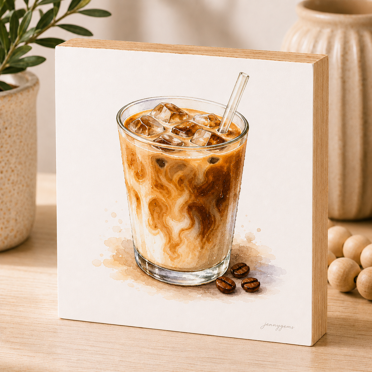 Iced Coffee Mini Art Block