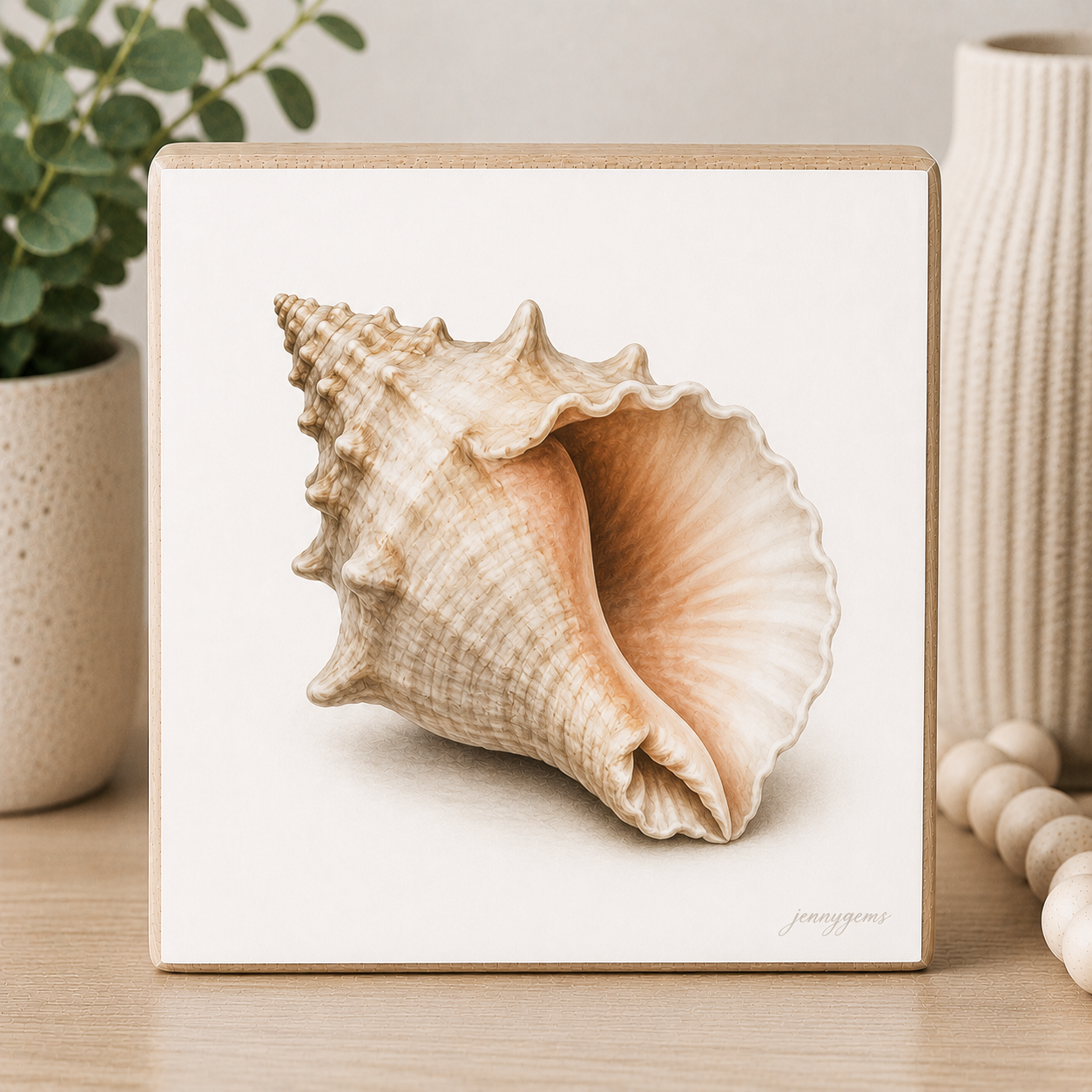 Conch Shell Mini Art Block
