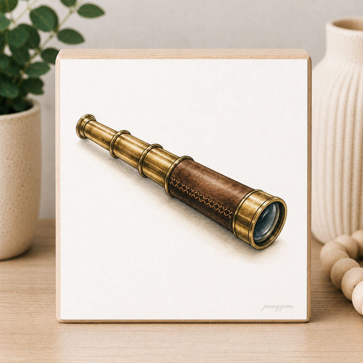 Brass Splyglass Mini Art Block