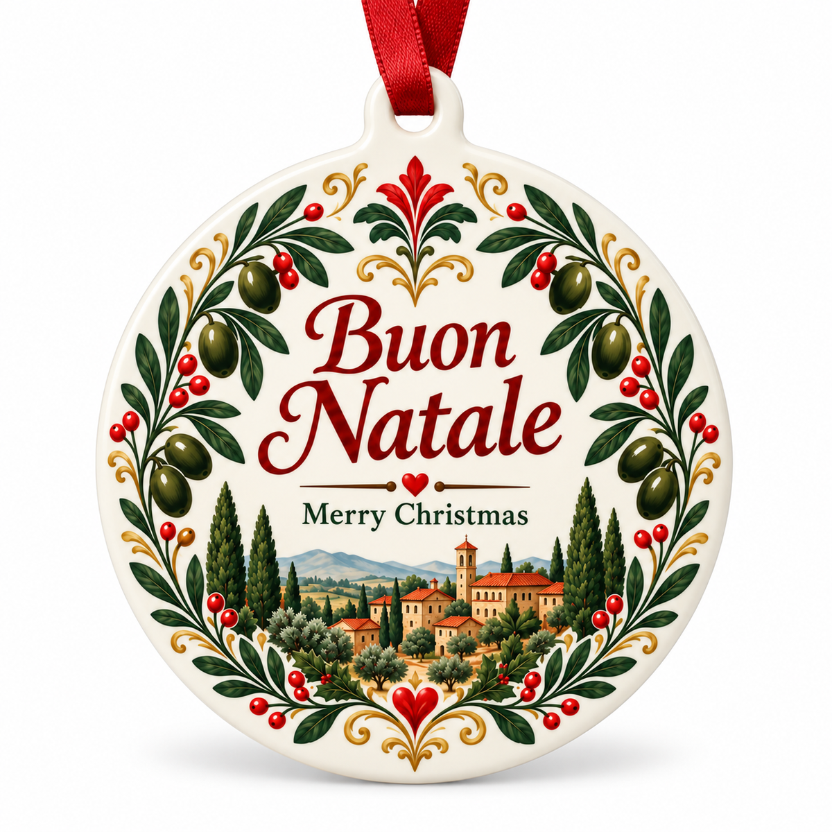 Buon Natale Italian Themed Christmas Ornament