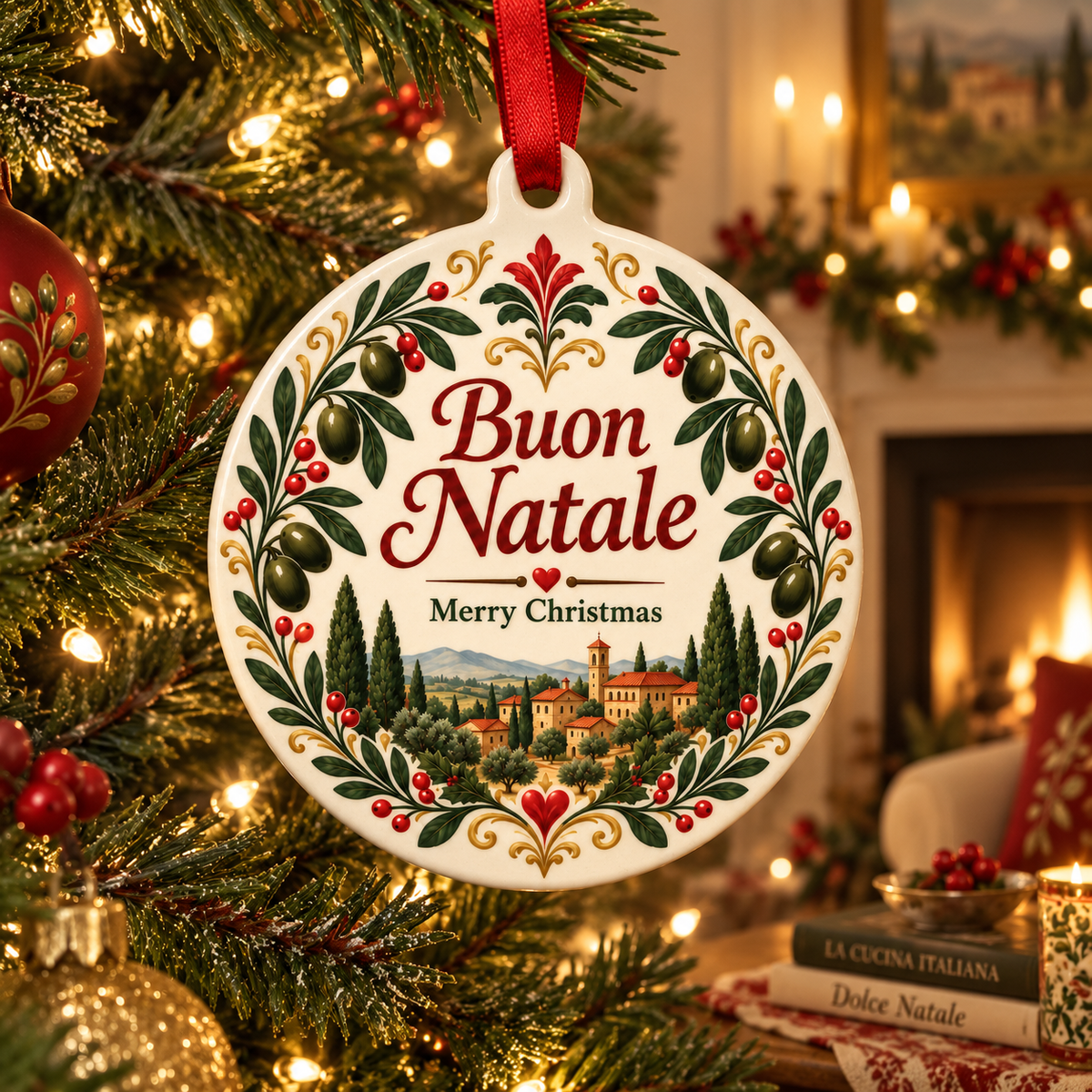 Buon Natale Italian Themed Christmas Ornament