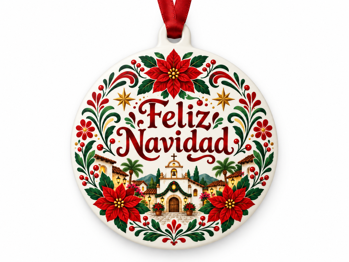 Feliz Navidad Ornament – Spanish Christmas Tree Decoration