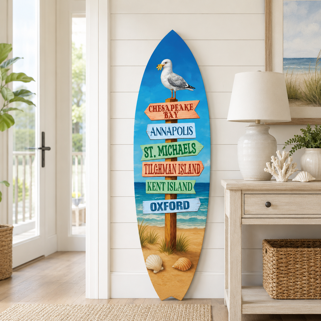 Chesapeake Bay Maryland Surfboard, Kent Island, Annapolis, St. Michaels, Tilghman Island