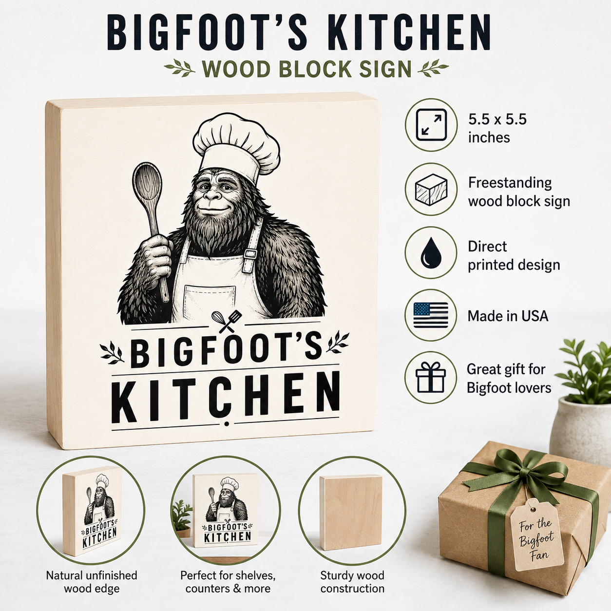 Bigfoot's Kitchen Sign