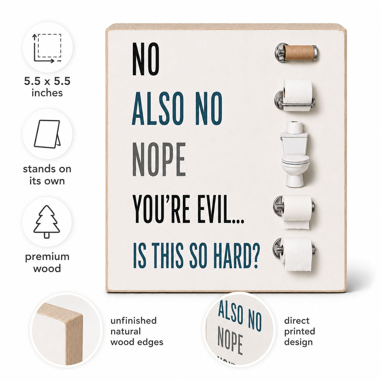 Changing the Toilet Paper Funny Sign