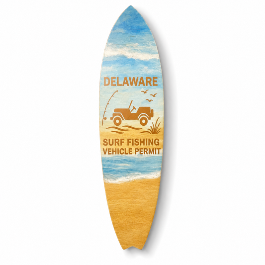 Delaware Surf Fishing Permit Surfboard