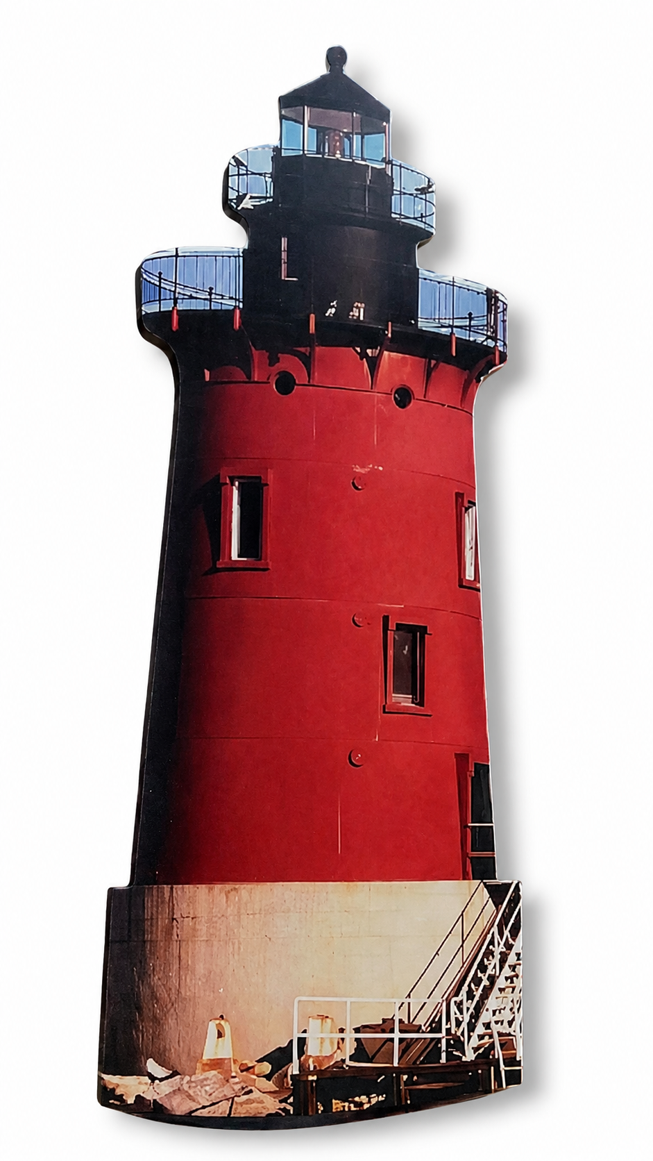 Breakwater Lighthouse Wall Sign – Lewes Delaware Nautical Decor - Outdoor Safe