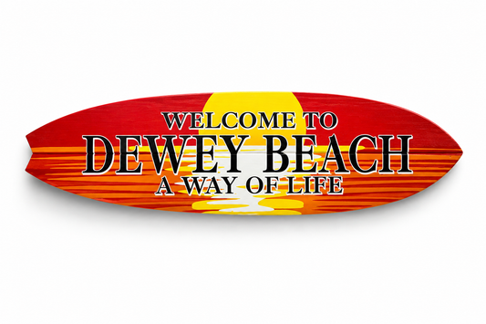 Dewey Beach Surfboard Sign