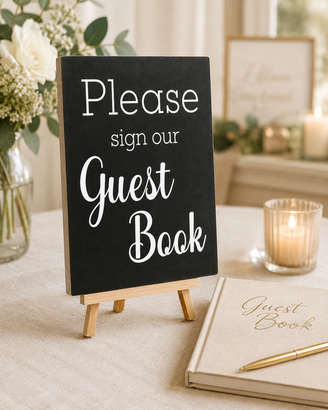 Guest Book Sign, Weddings and Events
