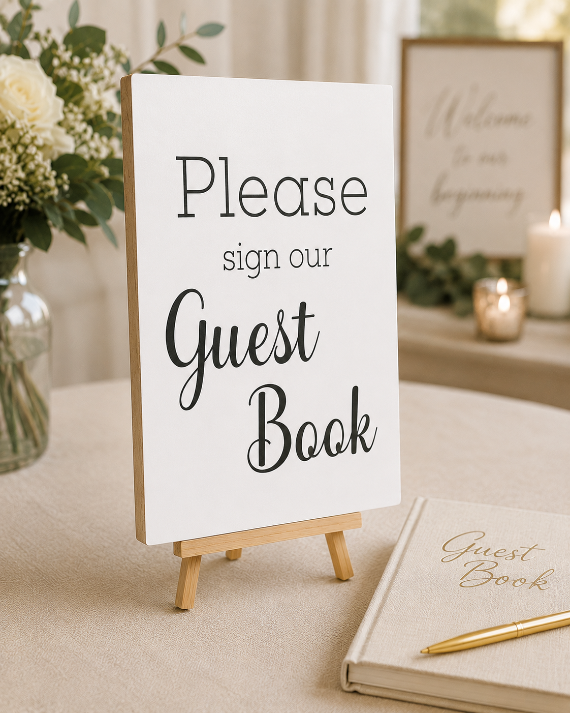 Guest Book Sign, Weddings and Events