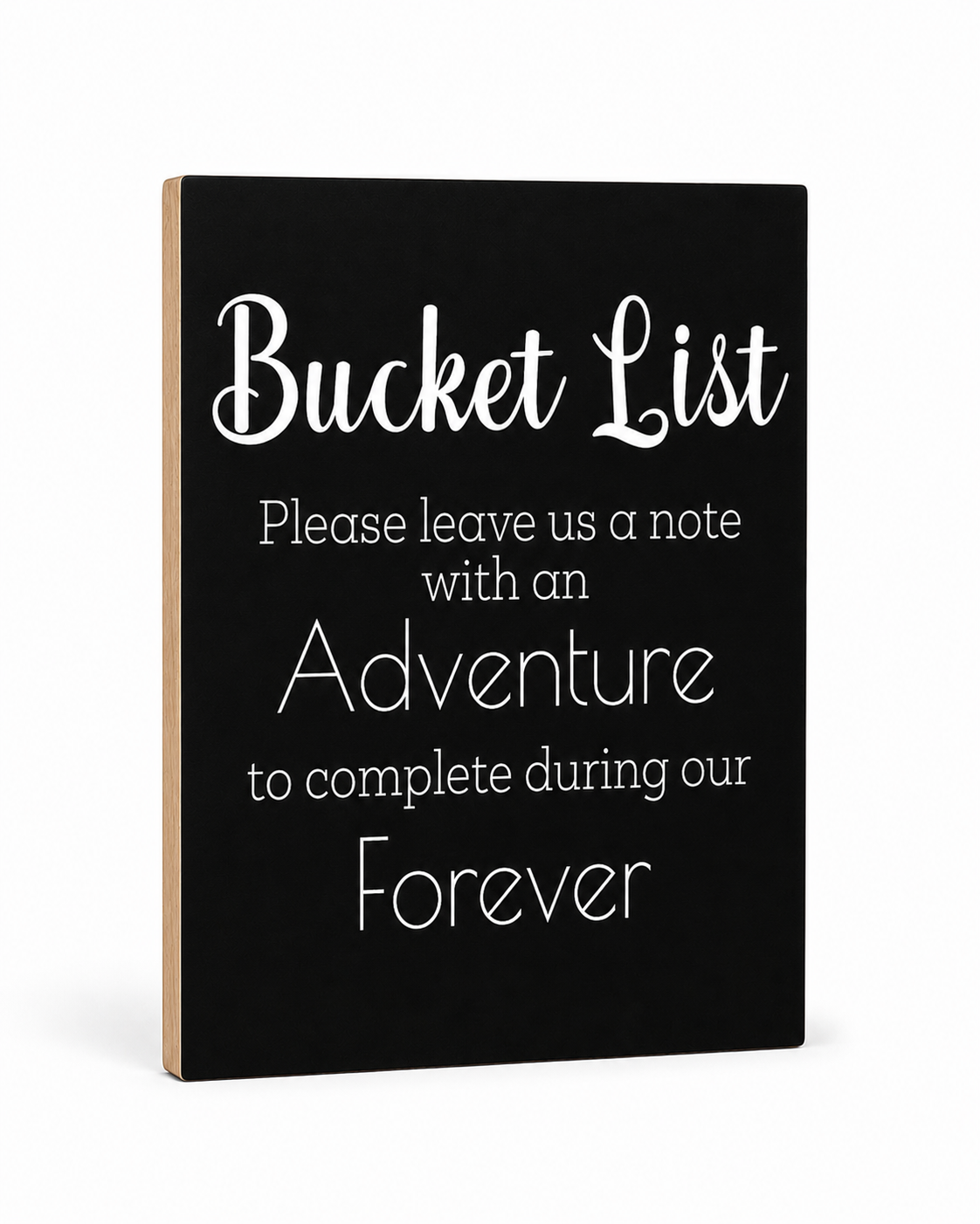 Bucket List Wedding Sign
