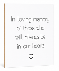 Wedding Memorial Sign, In Loving Memory