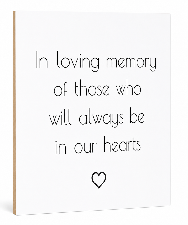 Wedding Memorial Sign, In Loving Memory