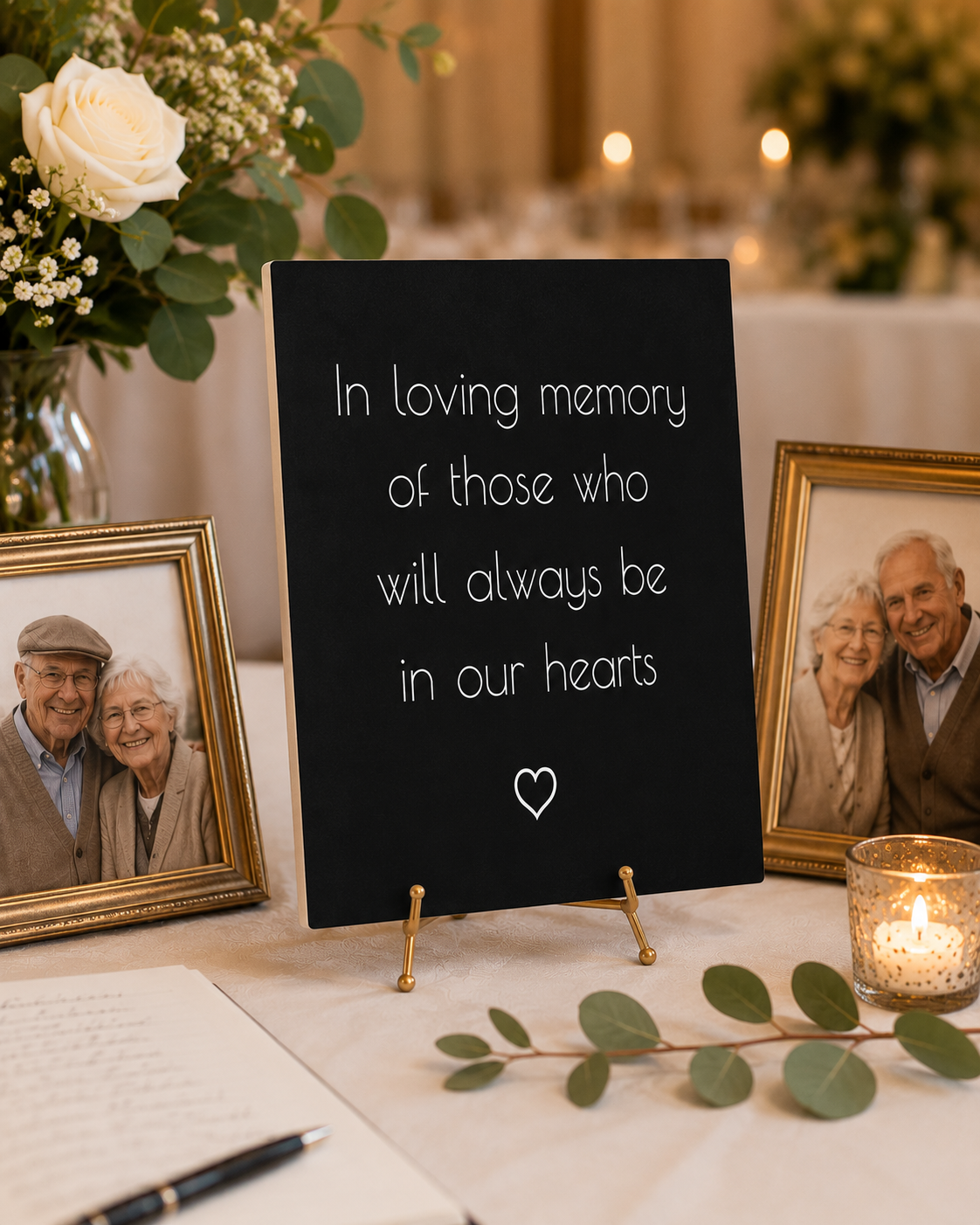Wedding Memorial Sign, In Loving Memory