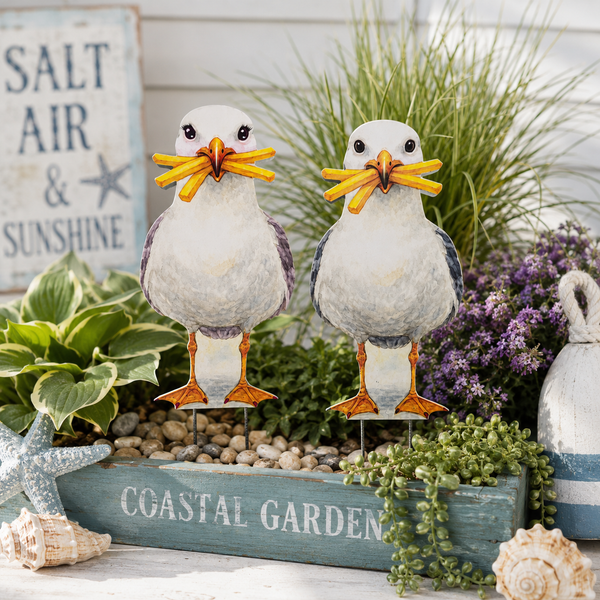Sully and Sally Seagull Yard Signs