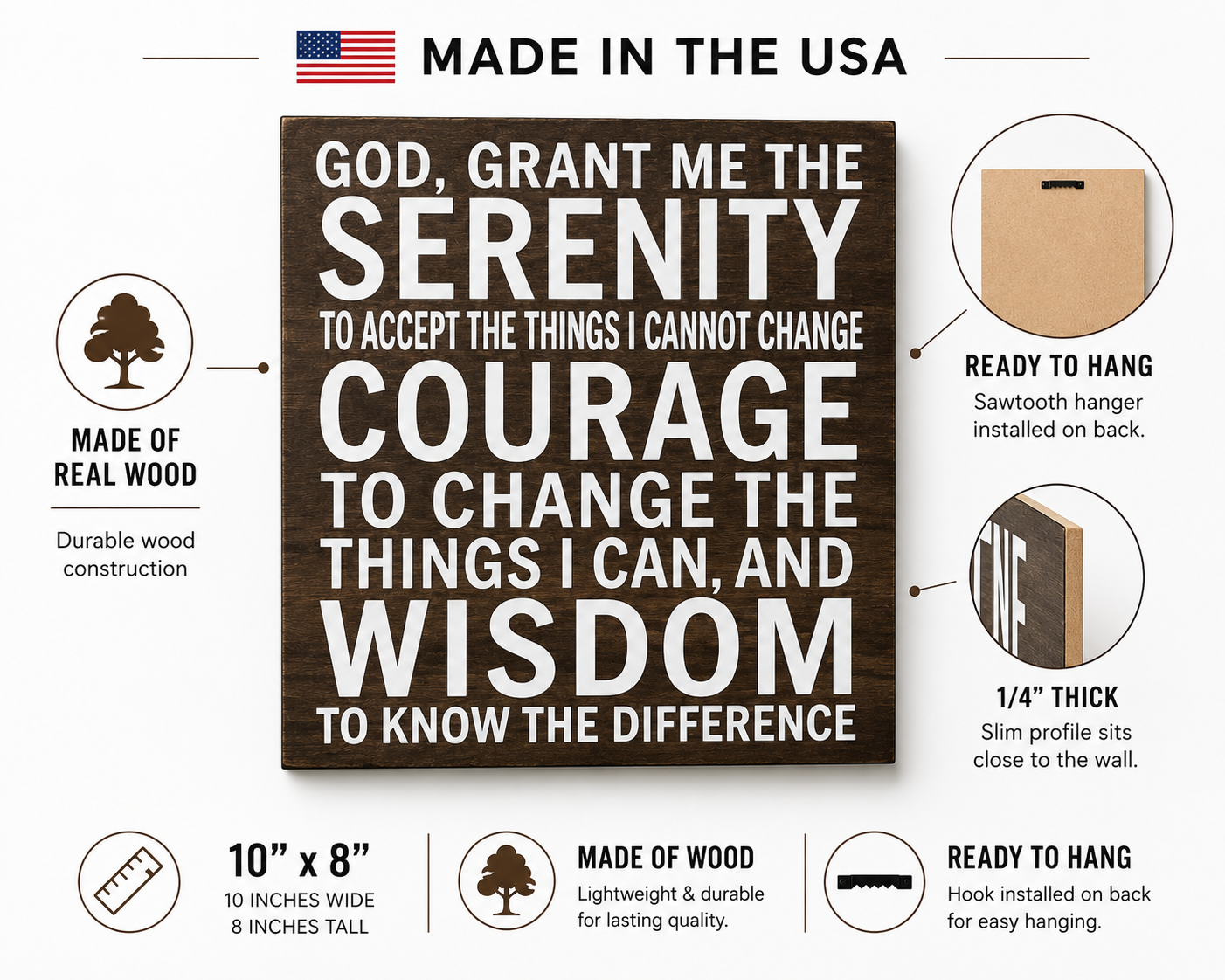Serenity Prayer Sign