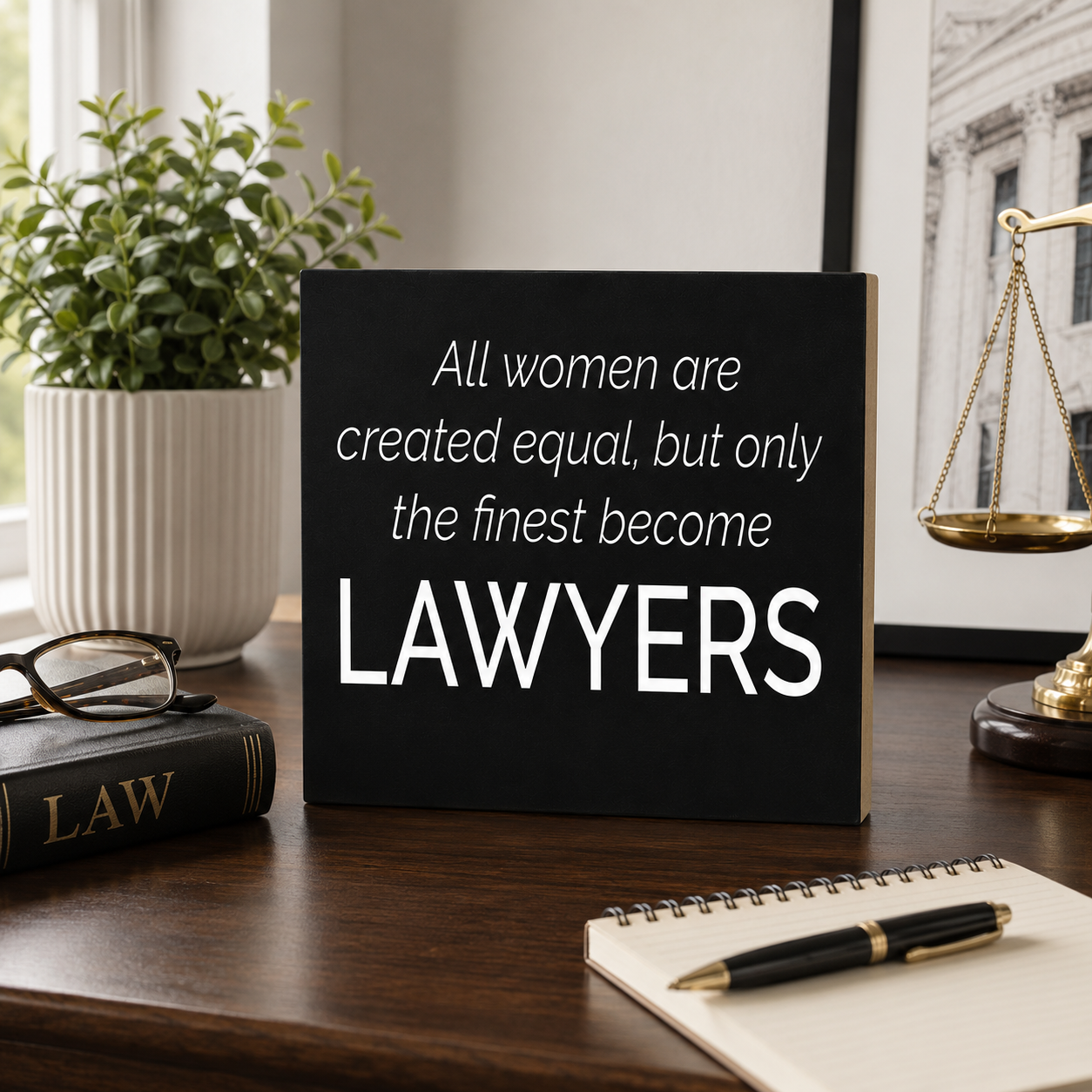 All Women Are Created Equal But Only the Finest Become Lawyers