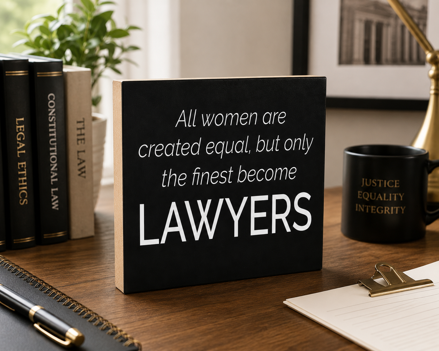 All Women Are Created Equal But Only the Finest Become Lawyers