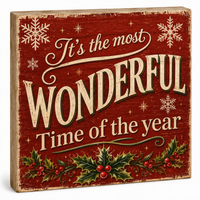 Christmas Block Signs