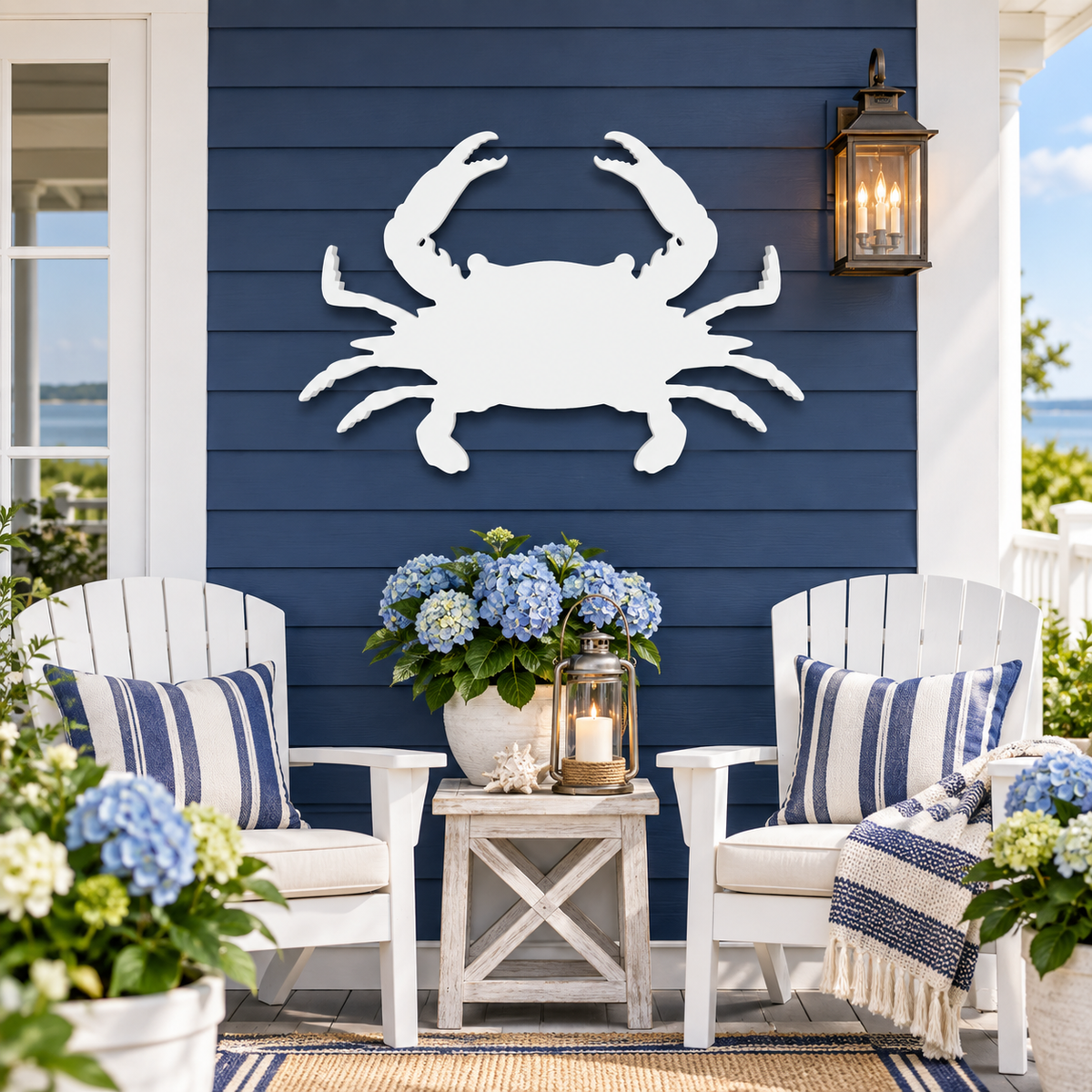 Outdoor Crab Sign, Crab Wall Art, PVC Crab Decor for Yard, House or Patio