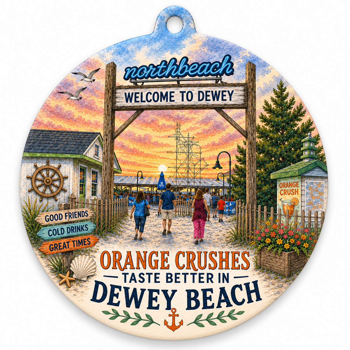 Dewey Beach Delaware Ornaments