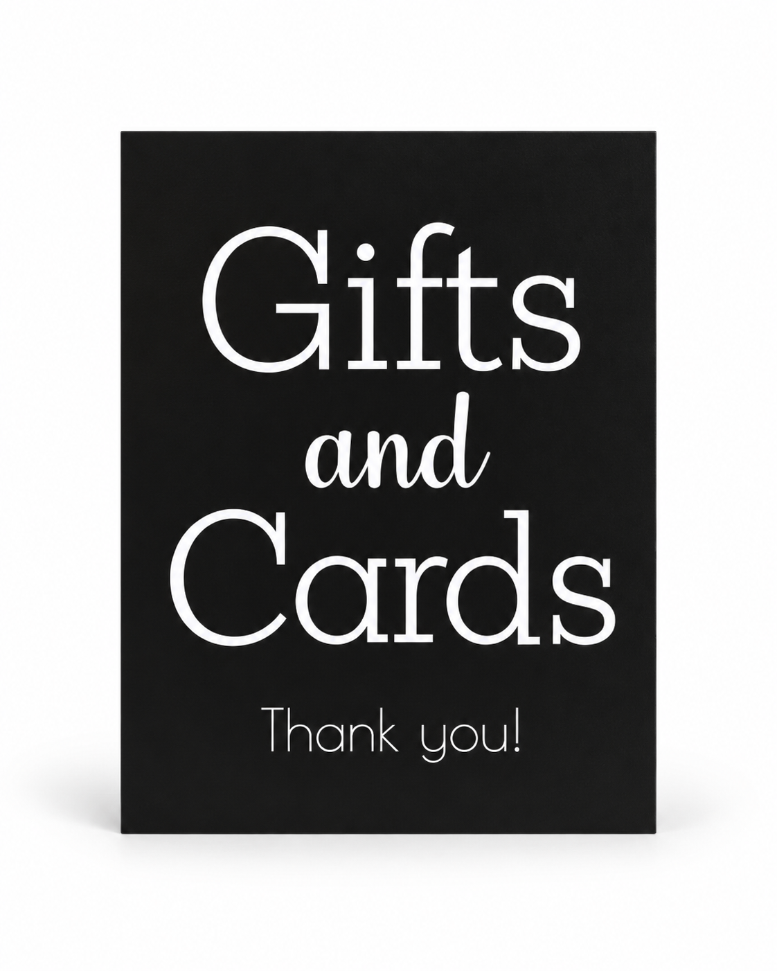 Gifts and Cards Sign for Wedding, Wooden Sign