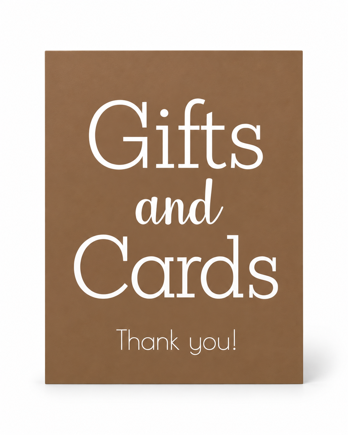 Gifts and Cards Sign for Wedding, Wooden Sign