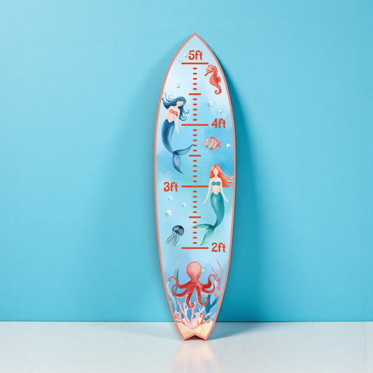 Growth Chart and Height Tracker, Mermaid Theme